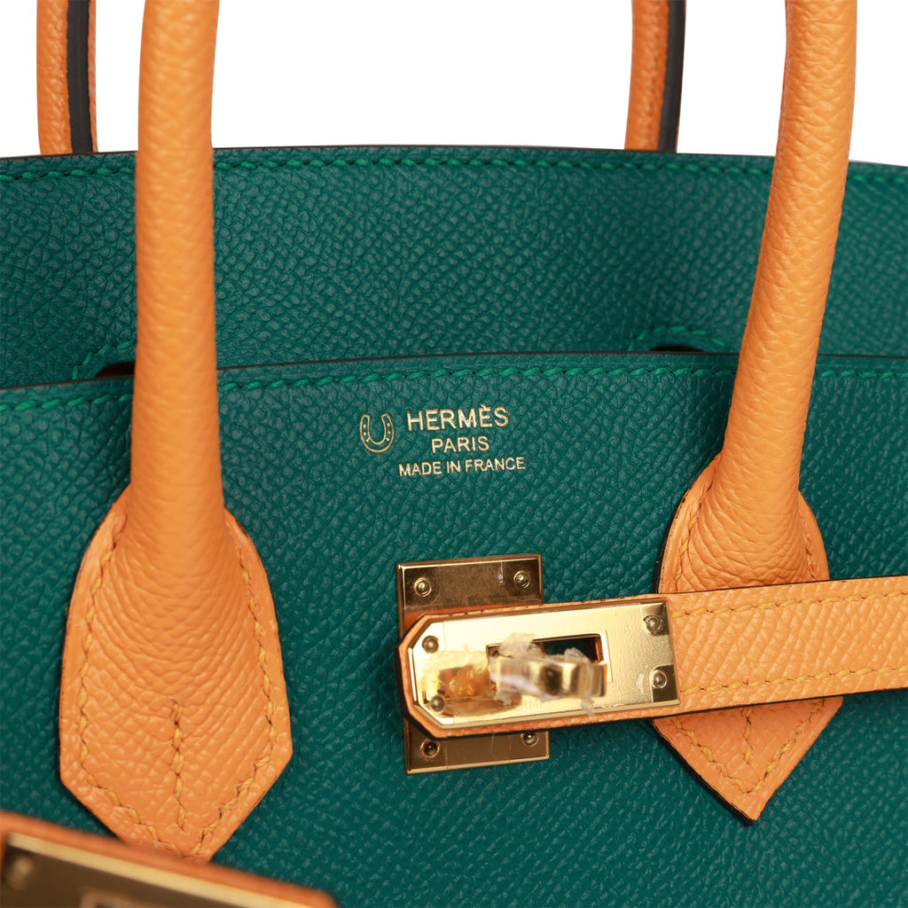 Hermes - Malachite Green Togo Leather Gold Hardware Birkin 35