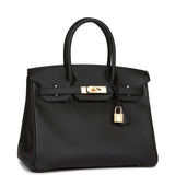 Hermes Birkin 30 Black Epsom Gold Hardware