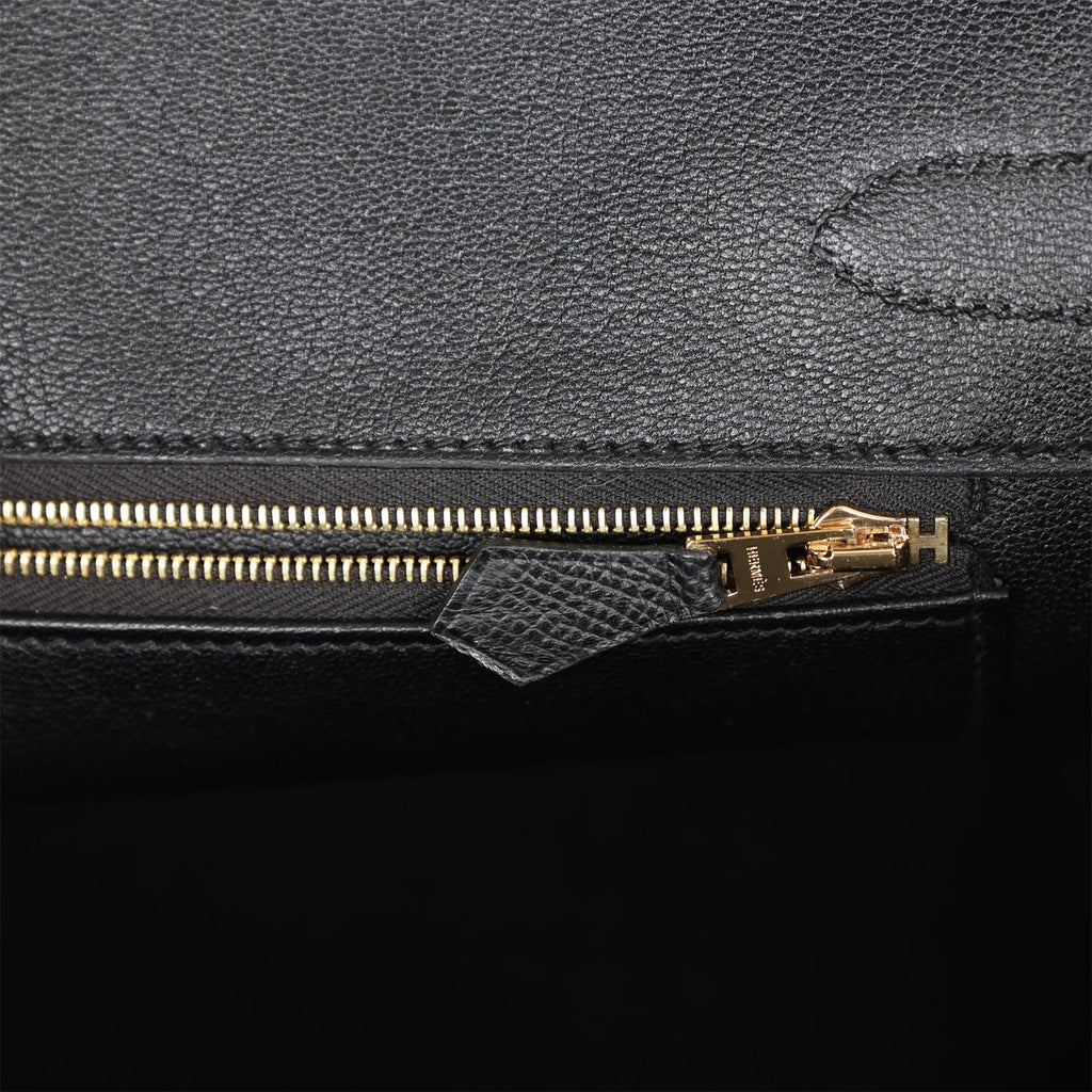 Hermes Birkin 30 Black Epsom Gold Hardware – Madison Avenue Couture