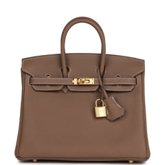 HERMES Togo Birkin 25 Etoupe 1267787