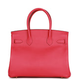 Hermes Birkin 30 Rose Extreme Epsom Gold Hardware