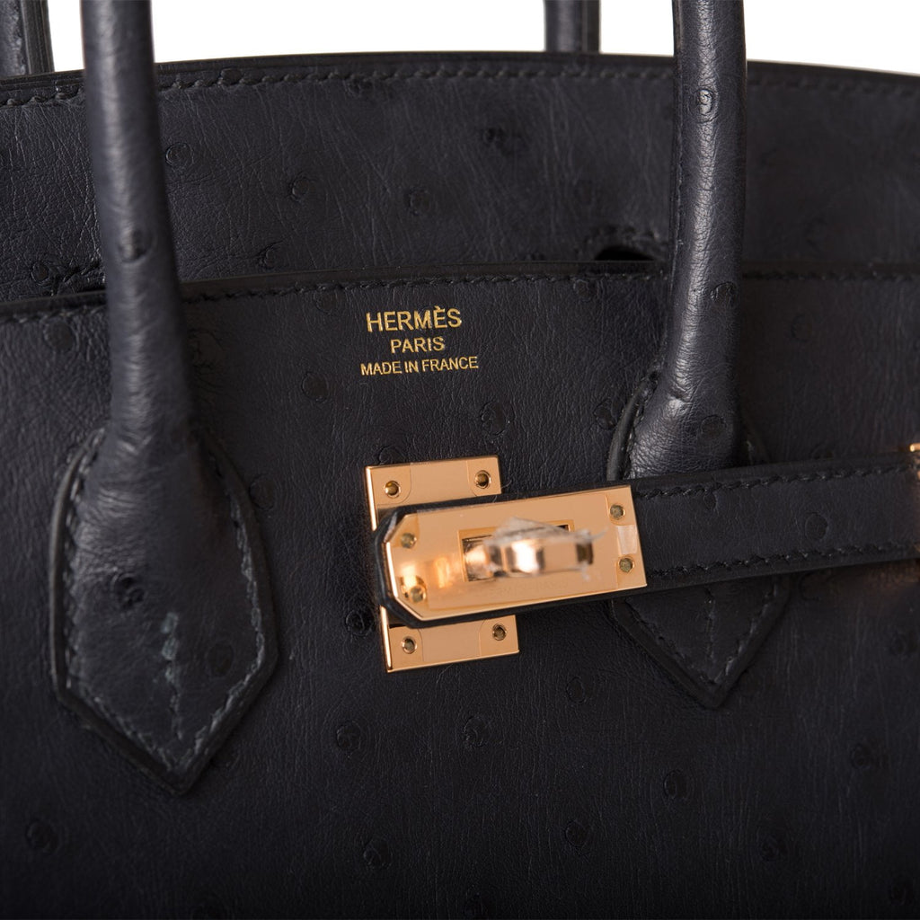 🐦 Hermès 25cm Birkin Bleu Indigo Ostrich Rose Gold Hardware 2020/Y  #priveporter #hermes #birkin
