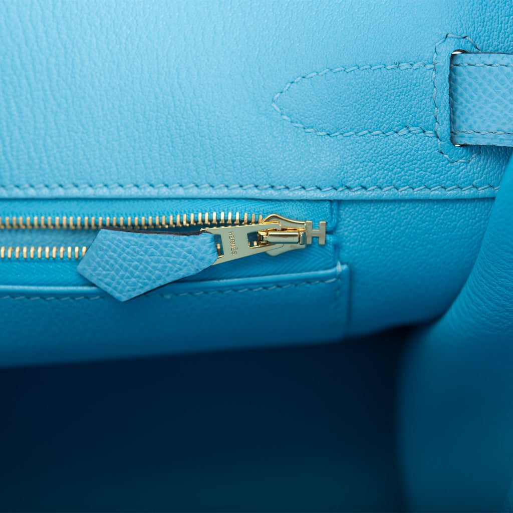 Hermès Birkin 30 Blue Celeste Epsom Gold Hardware