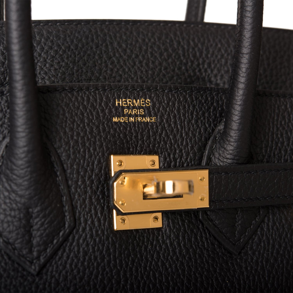 Hermes Birkin 25 Noir Black Togo Gold Hardware #D - Vendome Monte Carlo