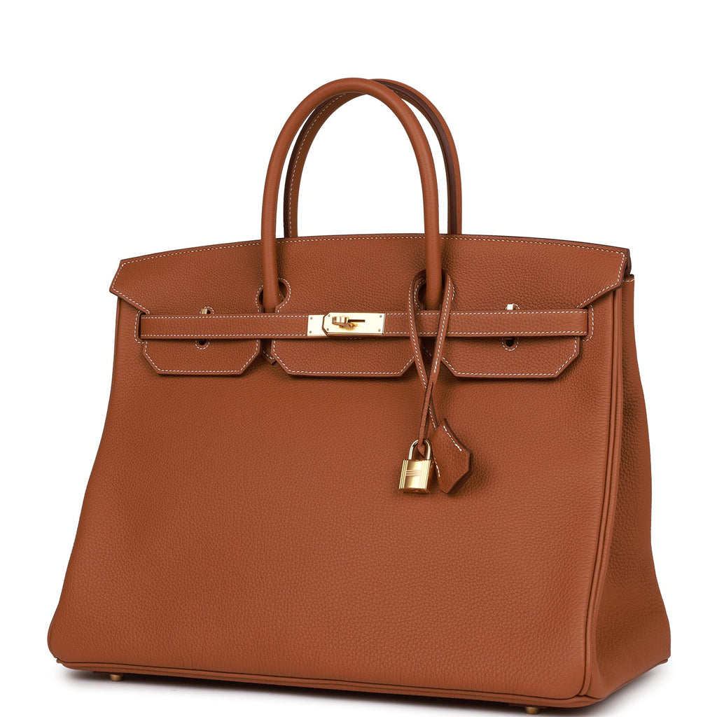 HERMES BIRKIN 25 - 40CM (WITH SERIAL NUMBER) GOLD COLOR TOGO