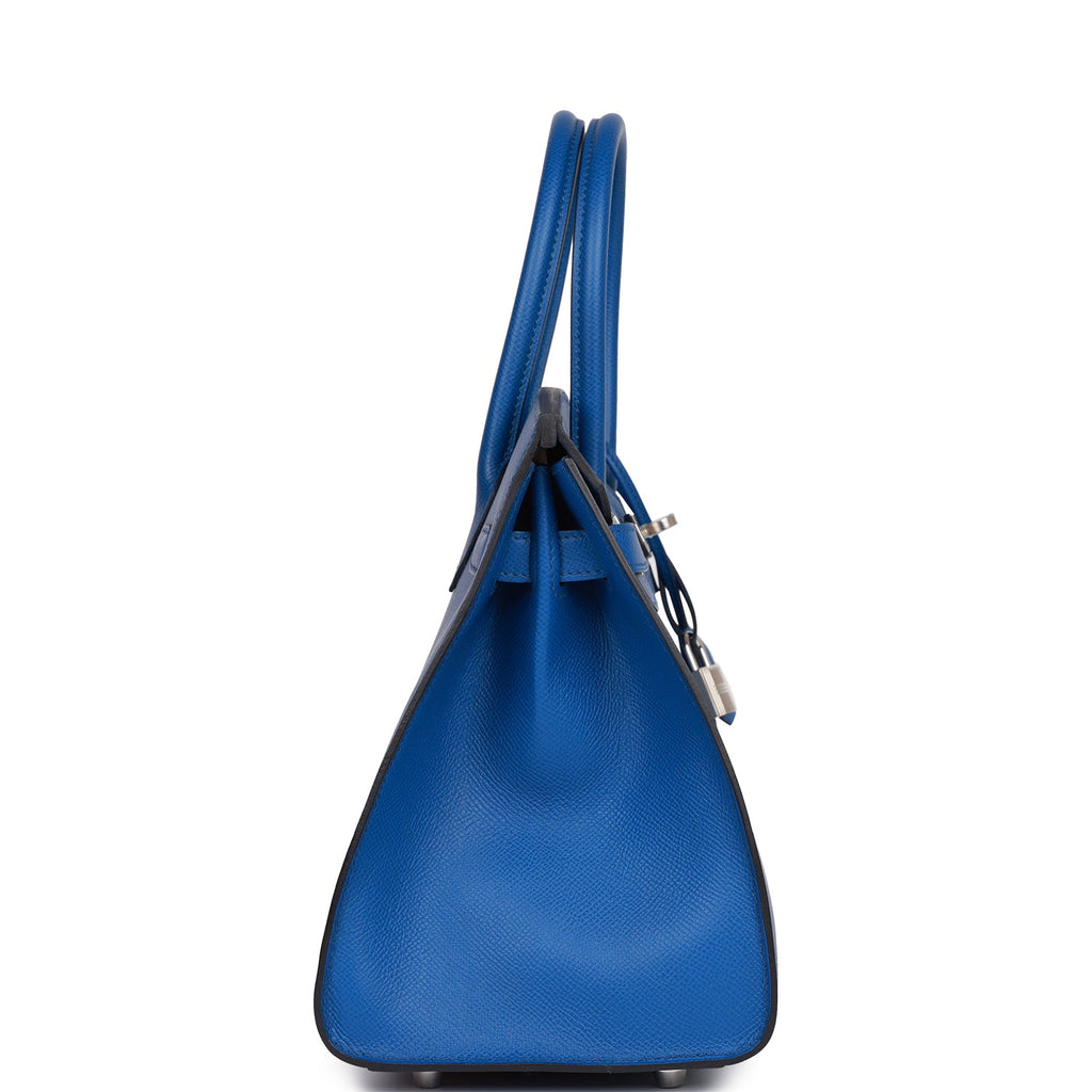 Hermes Birkin Sellier 30 Bleu France Epsom Palladium Hardware – Madison  Avenue Couture