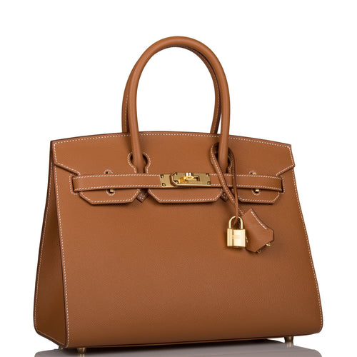 Hermes Birkin Sellier 30 Gold Epsom Gold Hardware