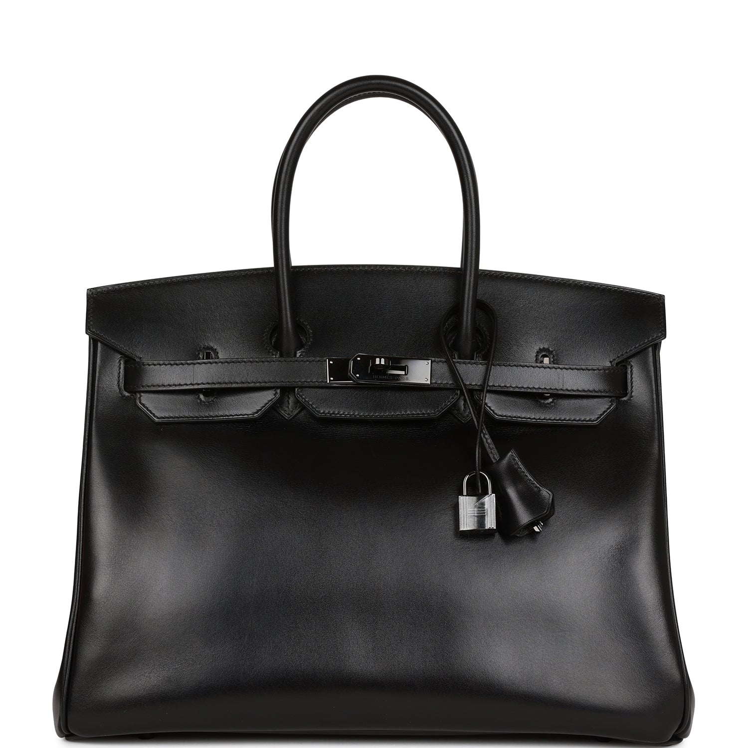 Pre-owned Hermes Birkin 35 SO BLACK Box Black Hardware – Madison Avenue ...