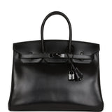 Hermès Birkin 35 SO BLACK Graffiti * JaneFinds Custom Shop
