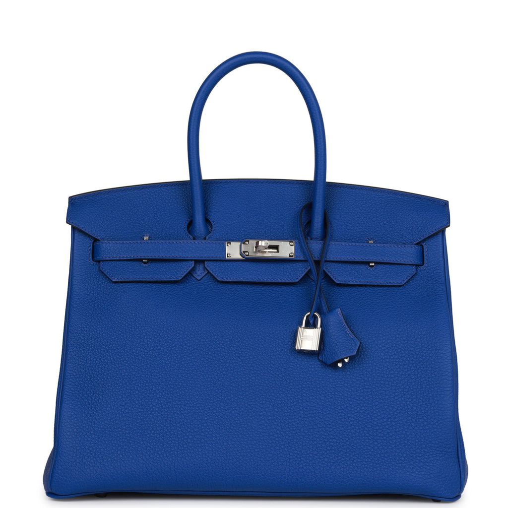 Hermès Cobalt Blue Togo Birkin 35 with Palladium Hardware