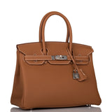 Hermes Birkin 30 Gold Togo Palladium Hardware