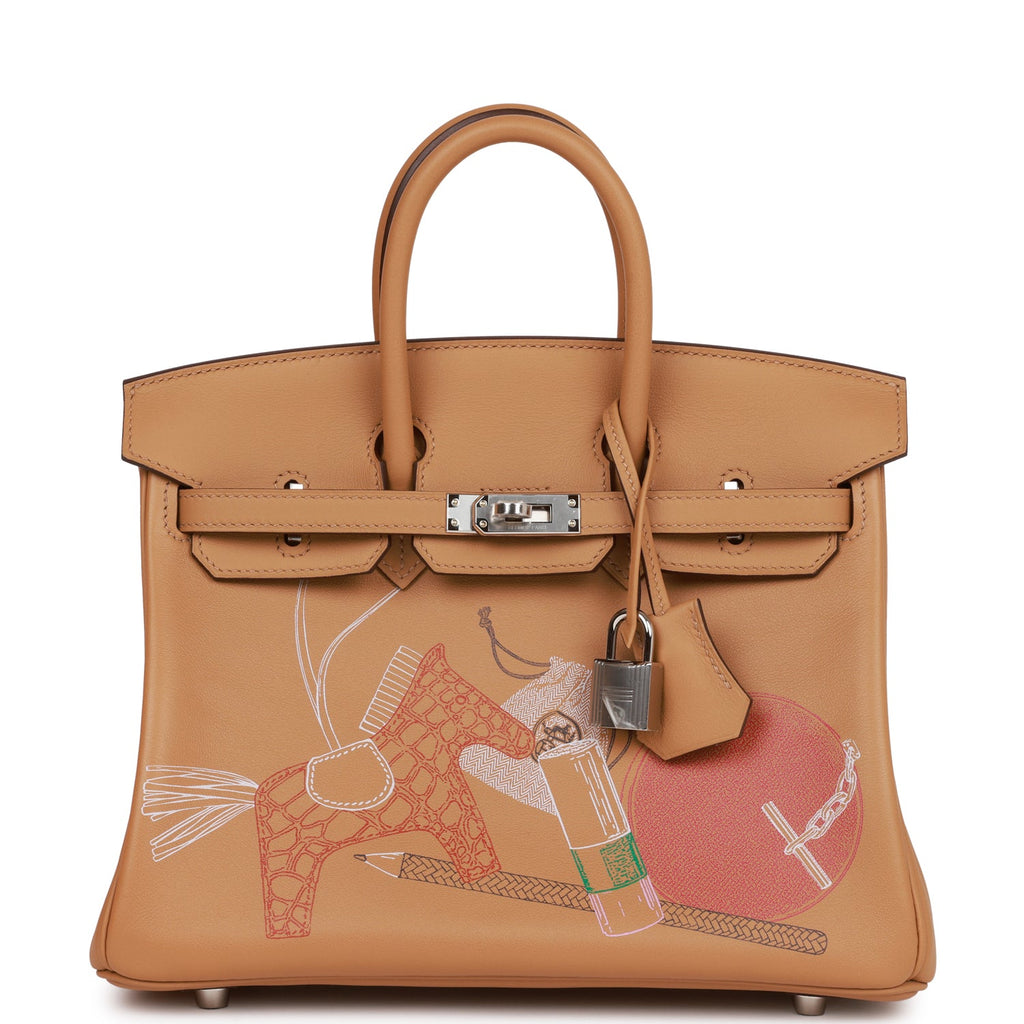 Hermes Birkin 25 In & Out Biscuit Swift Palladium Hardware – Madison Avenue  Couture