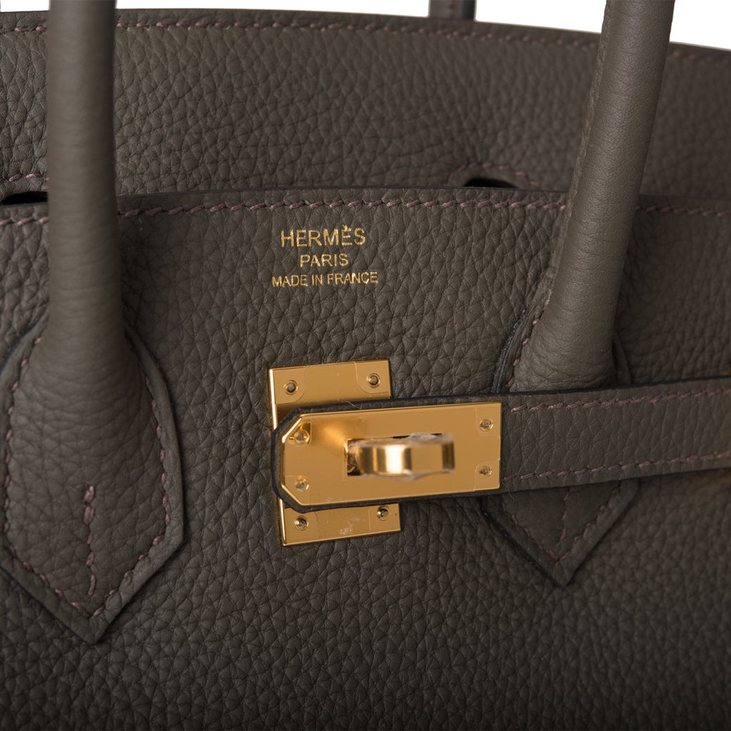 Hermes birkin 25 vert de gris 金扣, 名牌, 手袋及銀包- Carousell