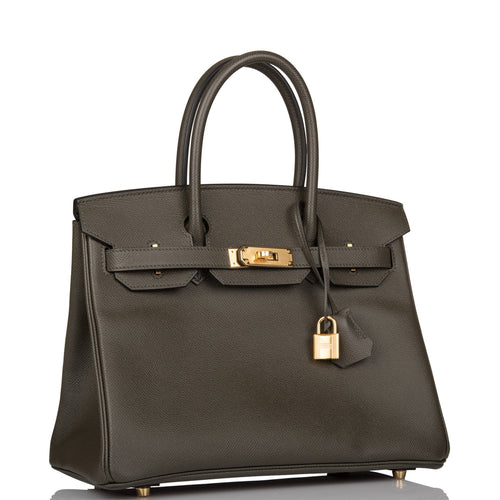 Hermes Birkin 30 Vert de Gris Epsom Gold Hardware