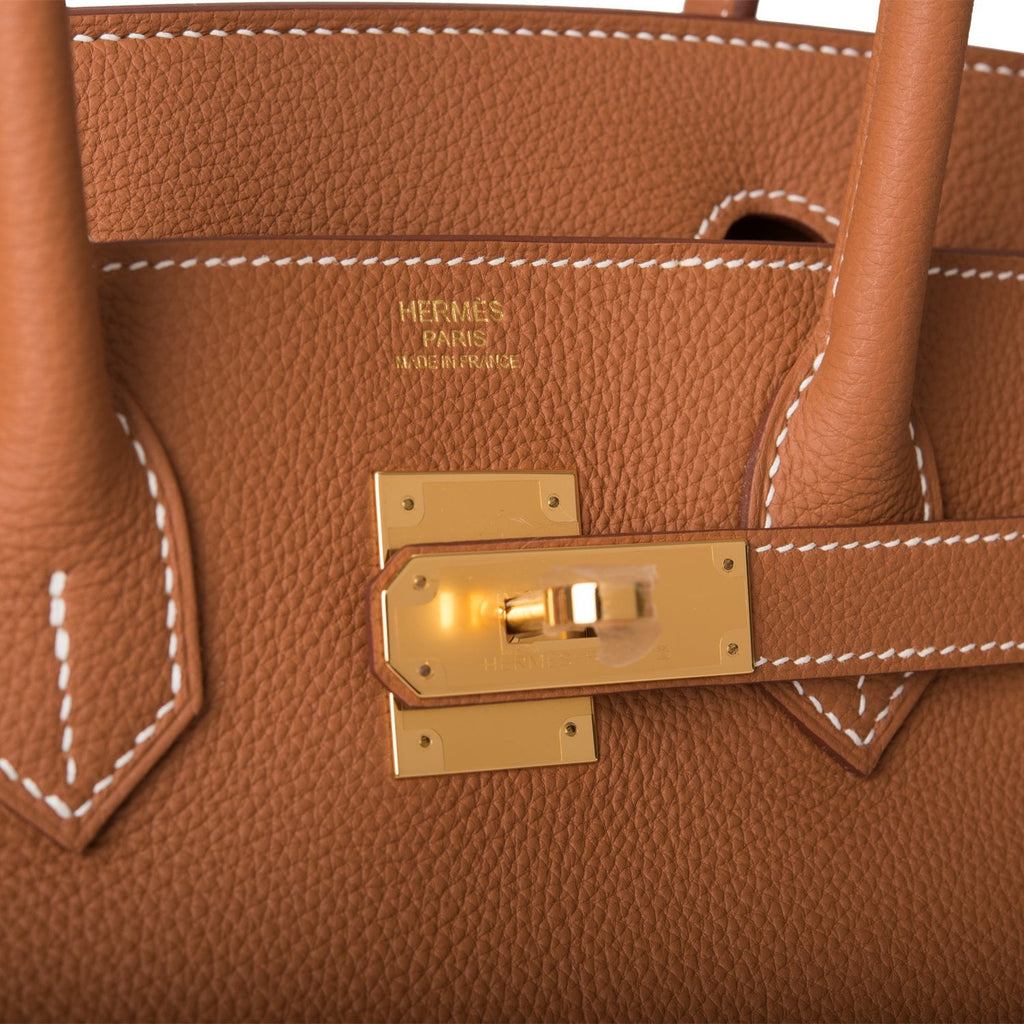 Hermes Birkin 30 Gris Neve Togo Gold Hardware – Madison Avenue Couture