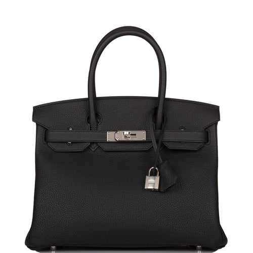 Hermes Birkin 30 Black Togo Palladium Hardware