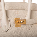 Hermès Birkin 25 Craie Togo With Rose Gold Hardware - AG Concierge Fzco