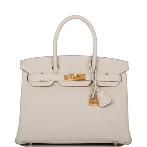 Hermes Birkin 30 Gris Perle Togo Gold Hardware