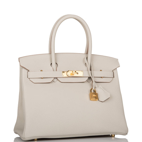 Hermes Birkin 30 Gris Perle Togo Gold Hardware