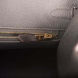 Hermes Birkin Sellier 25 Etain Epsom Gold Hardware