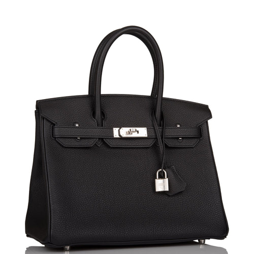 Hermes Birkin 30 Black Togo Palladium Hardware