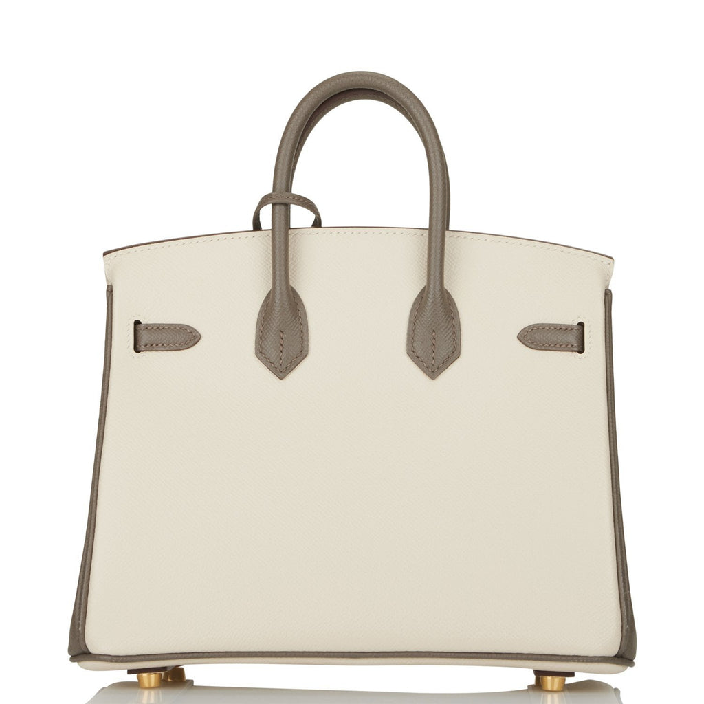Hermes Special Order (HSS) Birkin 25 Beton and Gris Asphalte Ostrich –  Madison Avenue Couture