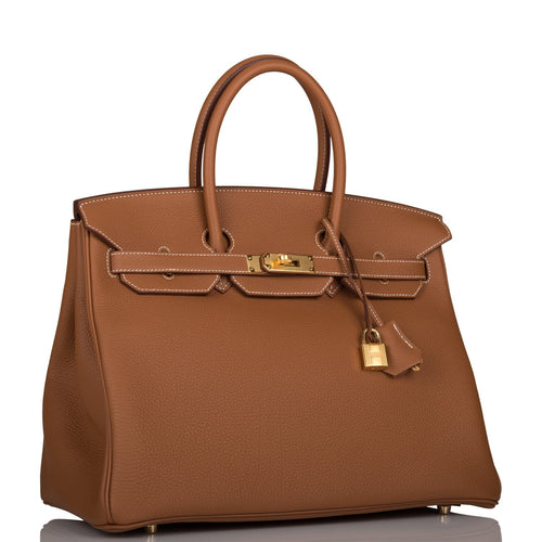 Hermes Birkin 35 Gold Togo Gold Hardware