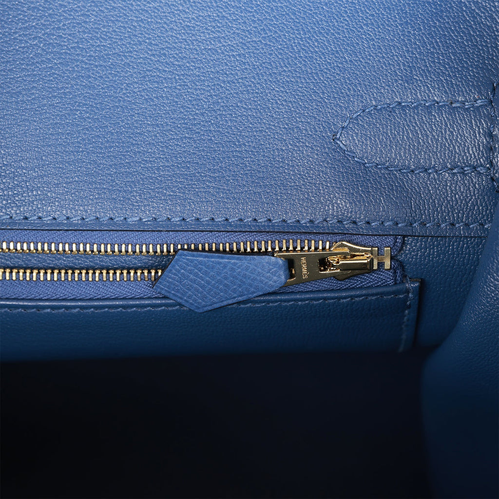 Hermes Birkin 30 Bleu Brighton Epsom Gold Hardware #D - Vendome
