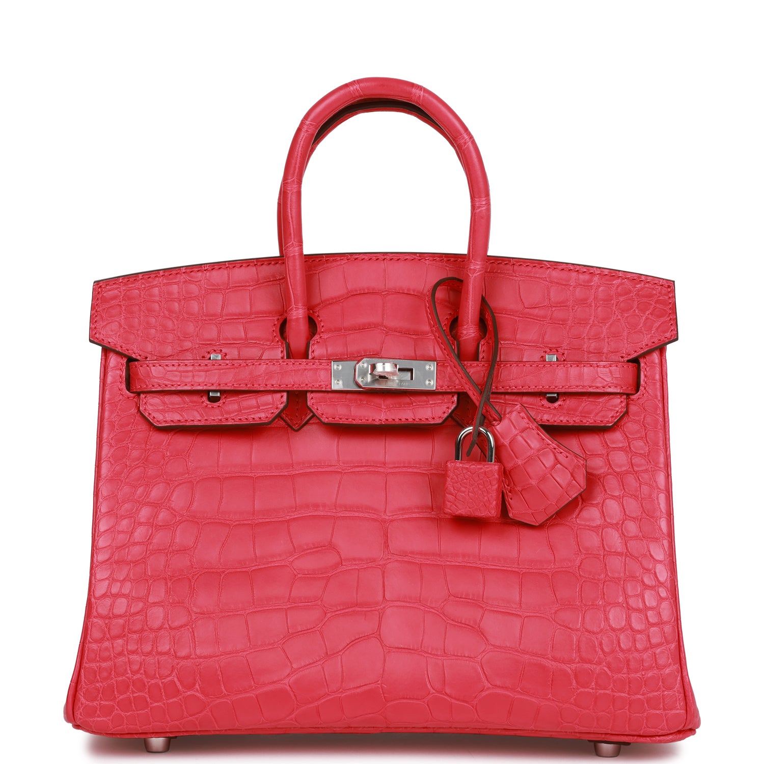 Hermes Birkin 25 Rose Extreme Matte Alligator Palladium Hardware ...