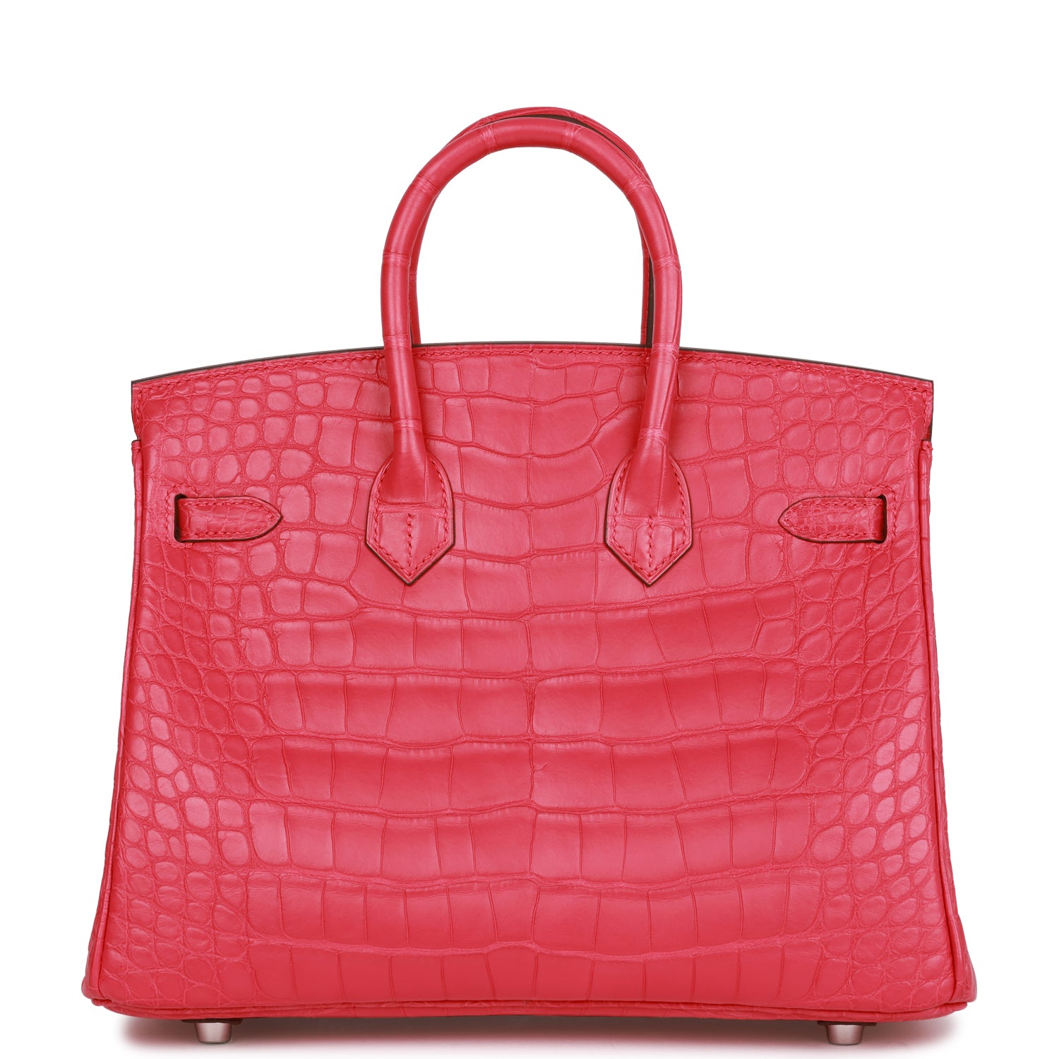 Hermes Birkin 25 Rose Extreme Matte Alligator Palladium Hardware