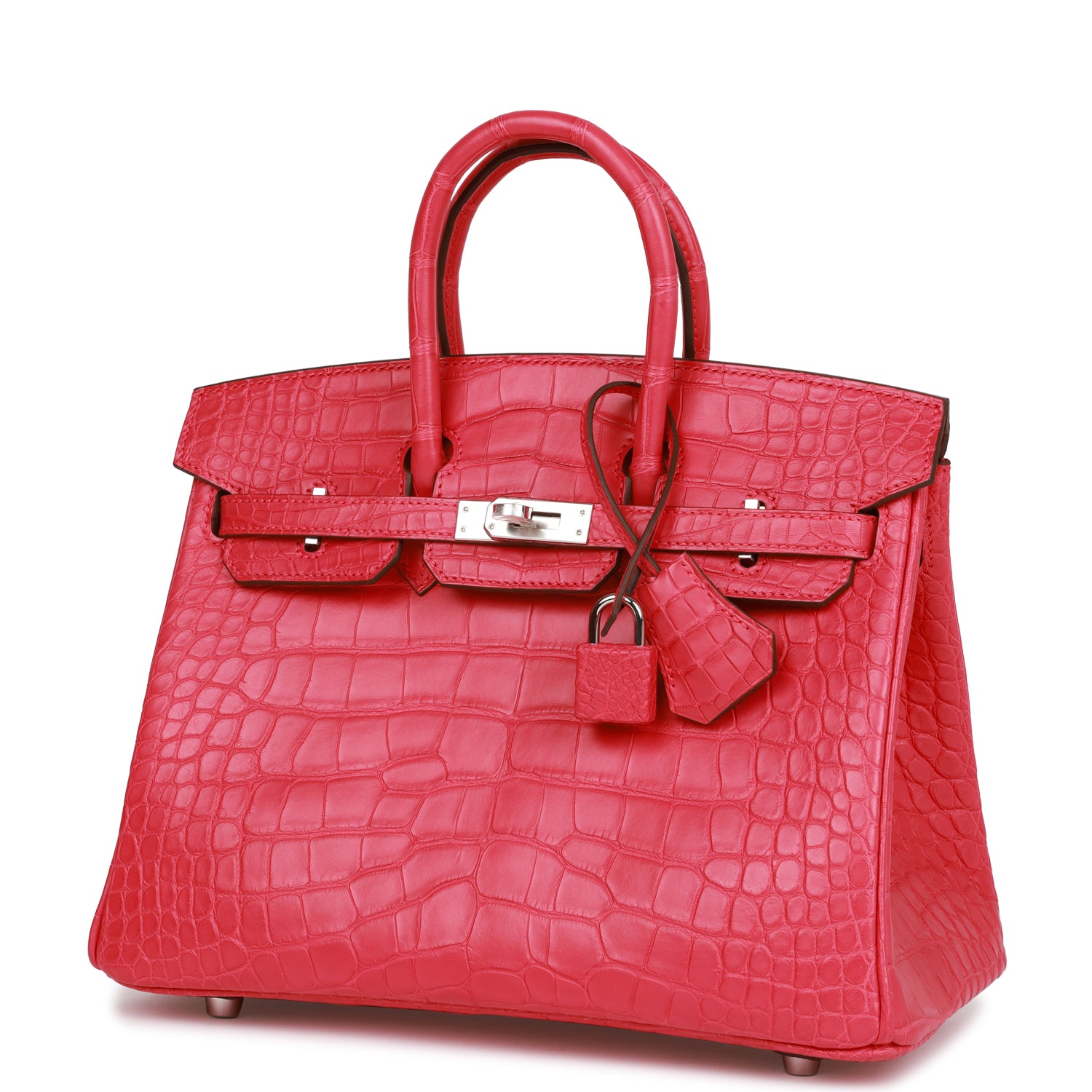 Hermes Birkin 25 Rose Extreme Matte Alligator Palladium Hardware ...