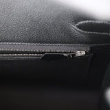 Hermes Birkin 30 Black Box Leather Bag Palladium Hardware • MIGHTYCHIC • 