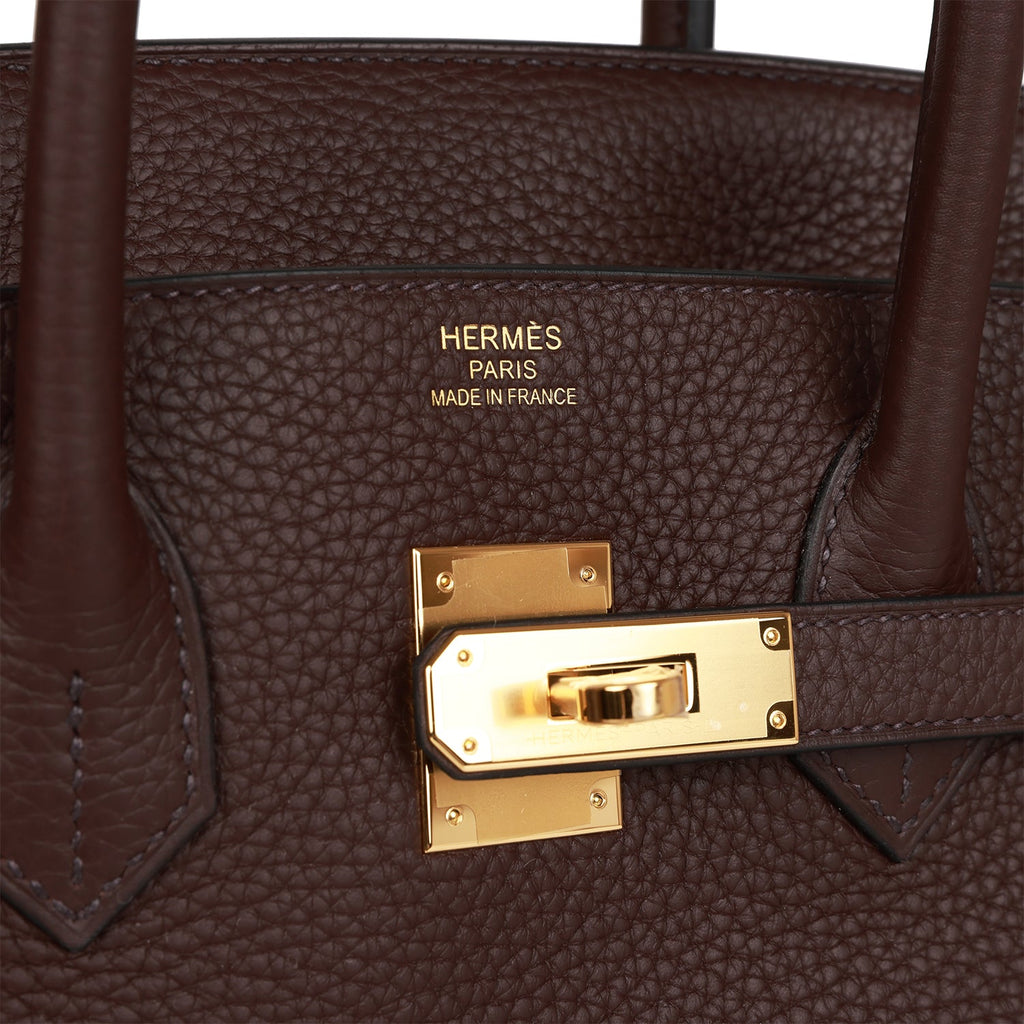 Hermes Rouge Sellier Epsom Leather Gold Plated Birkin 35 Bag Hermes