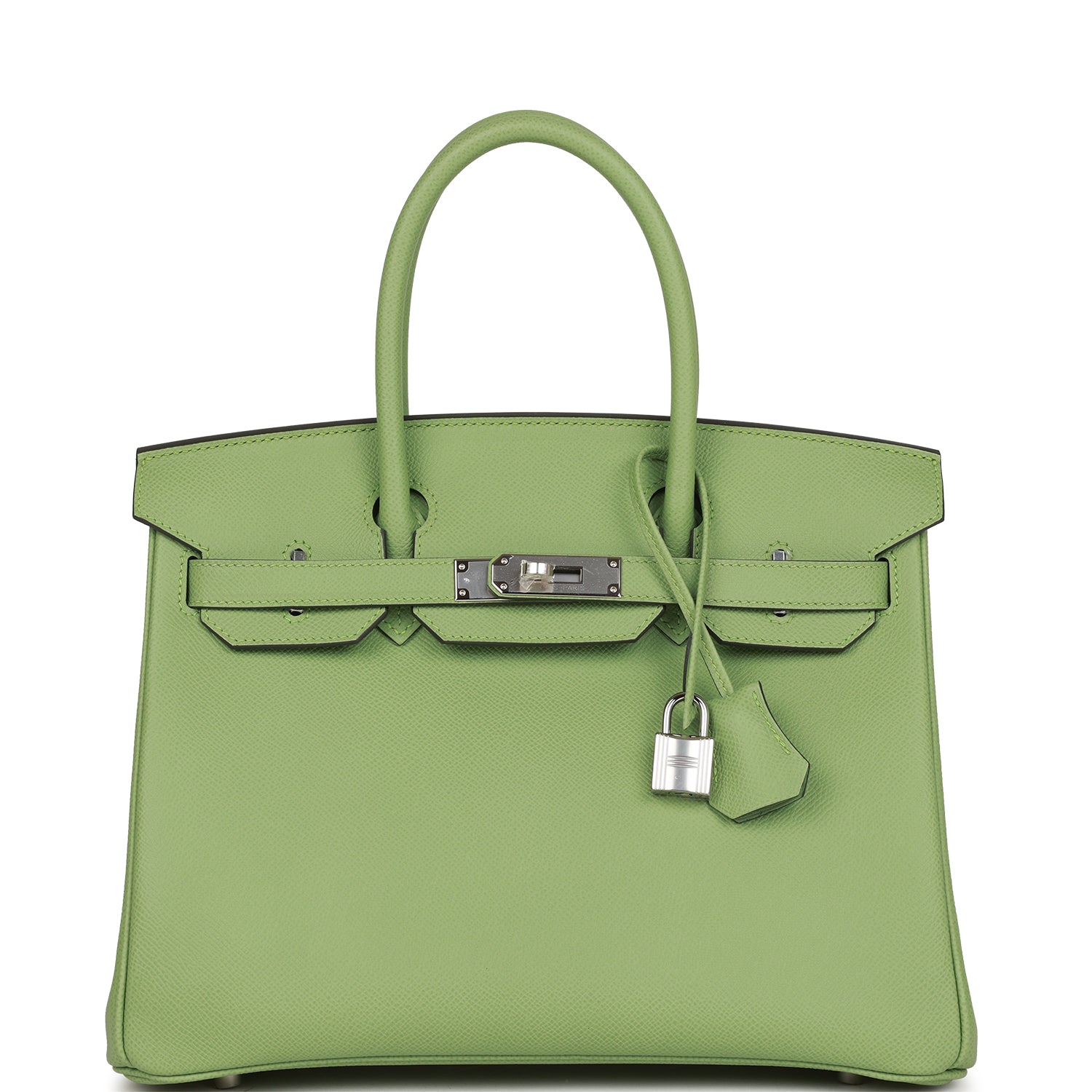 Hermes Birkin 30 Vert Criquet Epsom Palladium Hardware – Madison Avenue ...