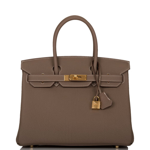 Hermes Birkin 30 Etoupe Togo Gold Hardware