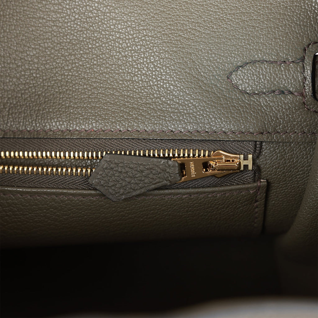 Hermes Birkin 25 Vert de Gris Togo Gold Hardware – Madison Avenue Couture