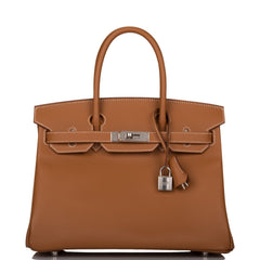 Hermes Birkin 30 Gold Epsom Palladium Hardware