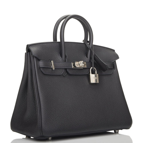 Hermes Birkin 25 Black Togo Palladium Hardware
