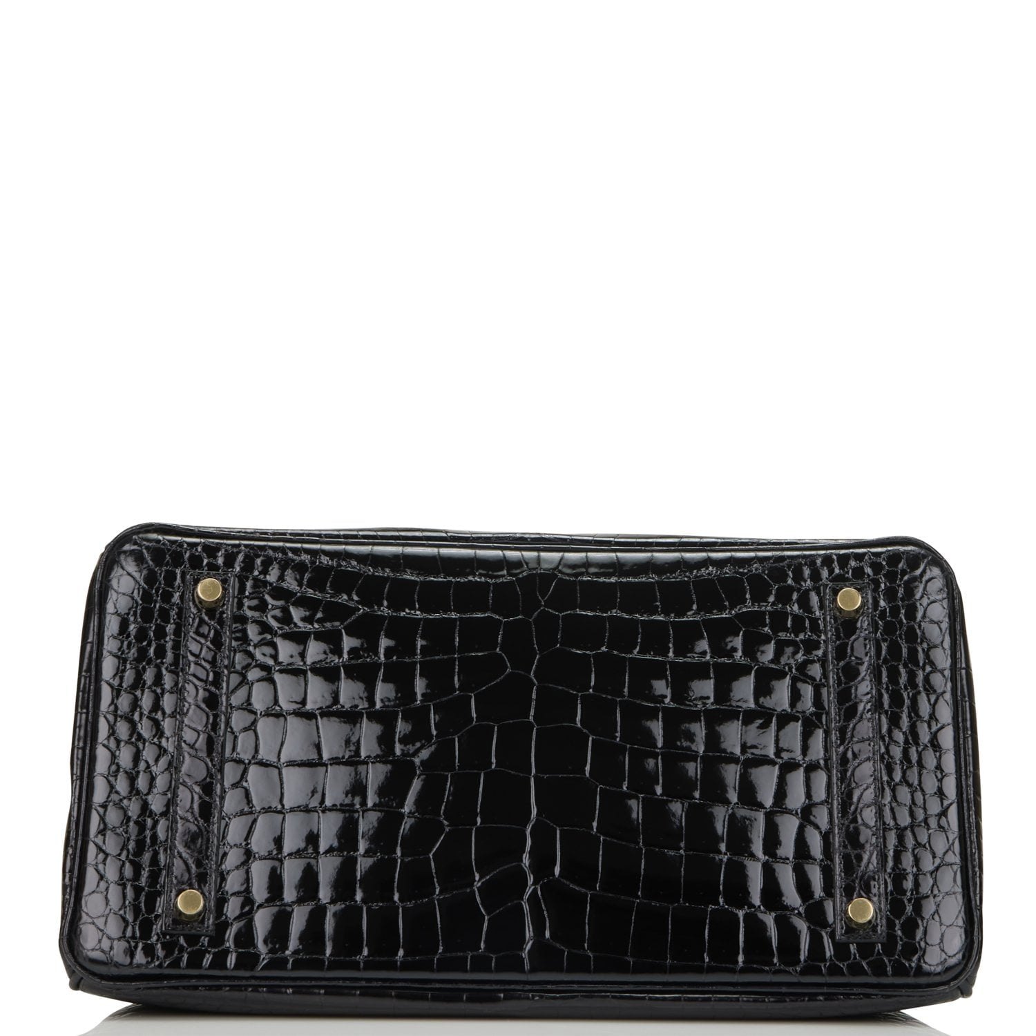 Hermes Birkin 35 Black Shiny Porosus Crocodile Gold Hardware – Madison ...