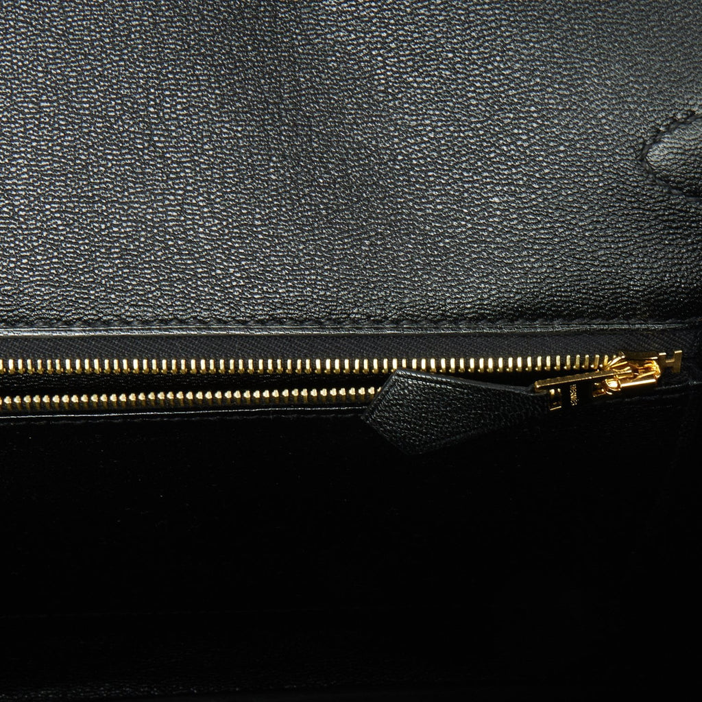 Hermès Birkin 35 crocodile porossus lisse black golden hardware