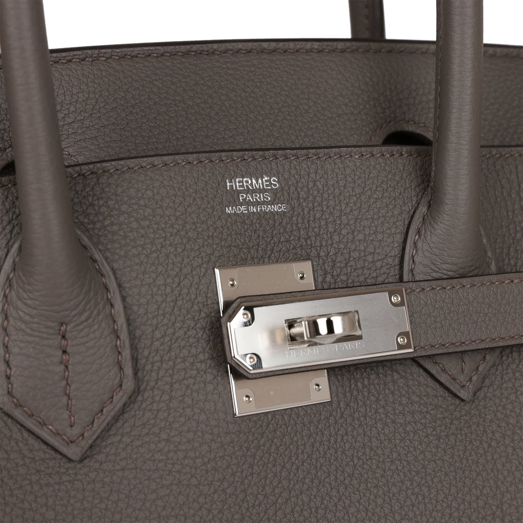 Hermès Etain Togo Birkin 25 Palladium Hardware, 2022 Available For