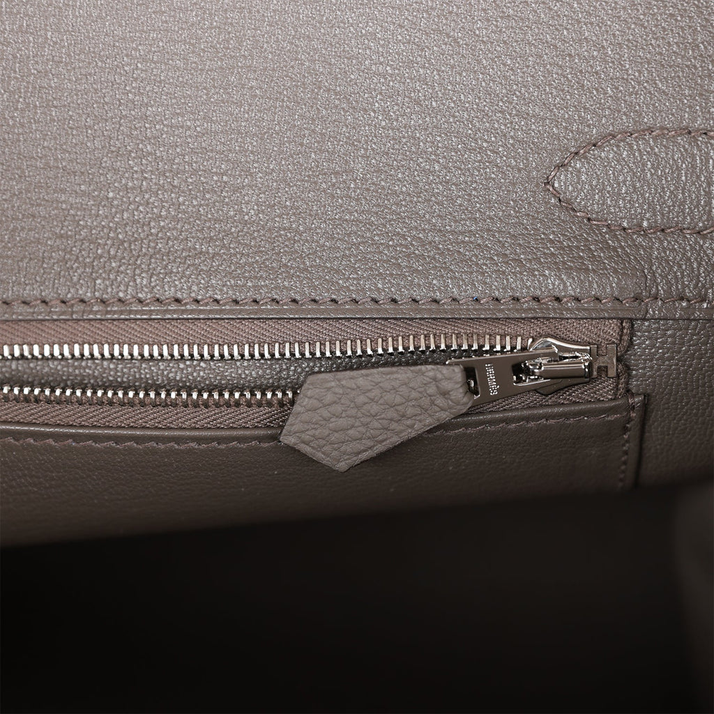 Hermès Etain Epsom Birkin 30cm Palladium Hardware