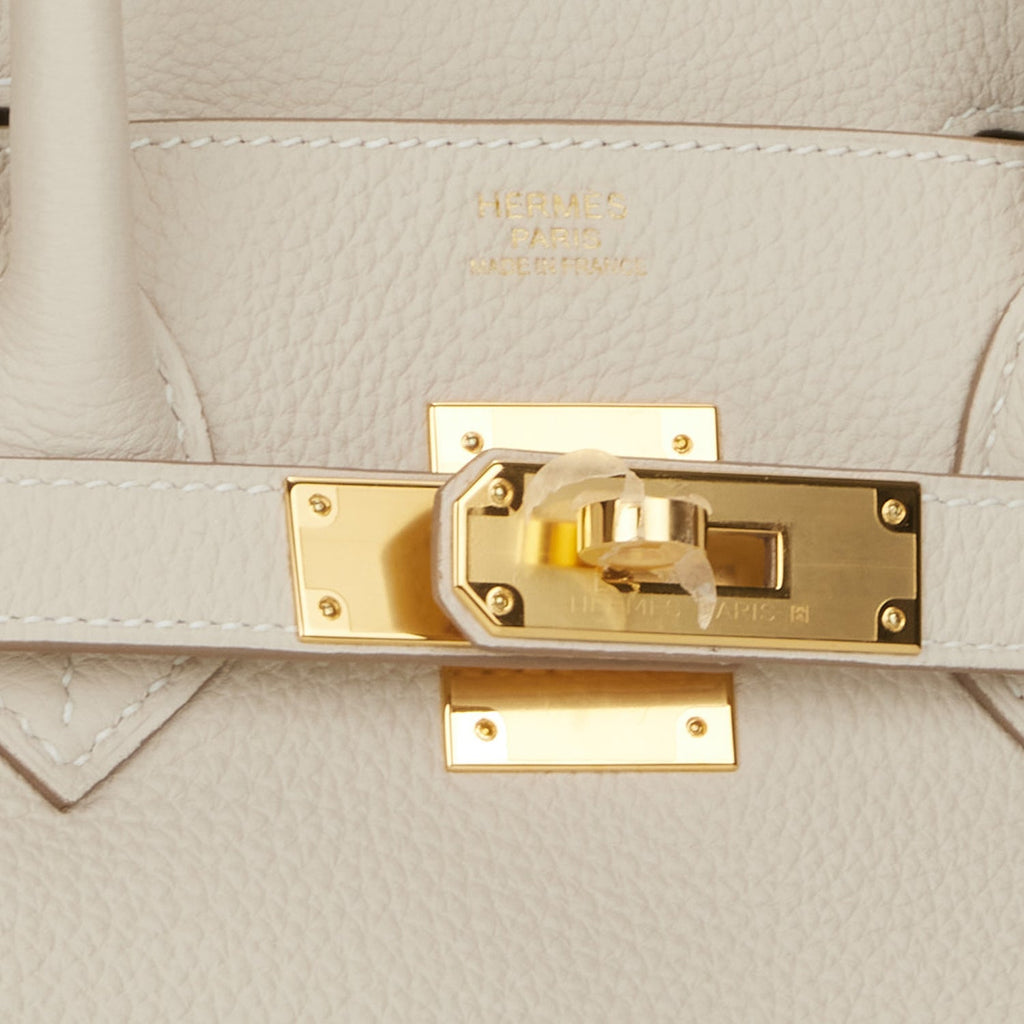 Hermès 30cm Birkin Craie Togo Gold Hardware – Privé Porter