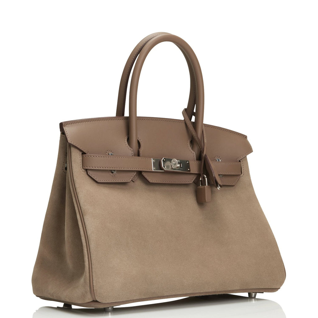Hermès Birkin 25 Gris Caillou & Etoupe Grizzly and Swift Palladium Har –  ZAK BAGS ©️
