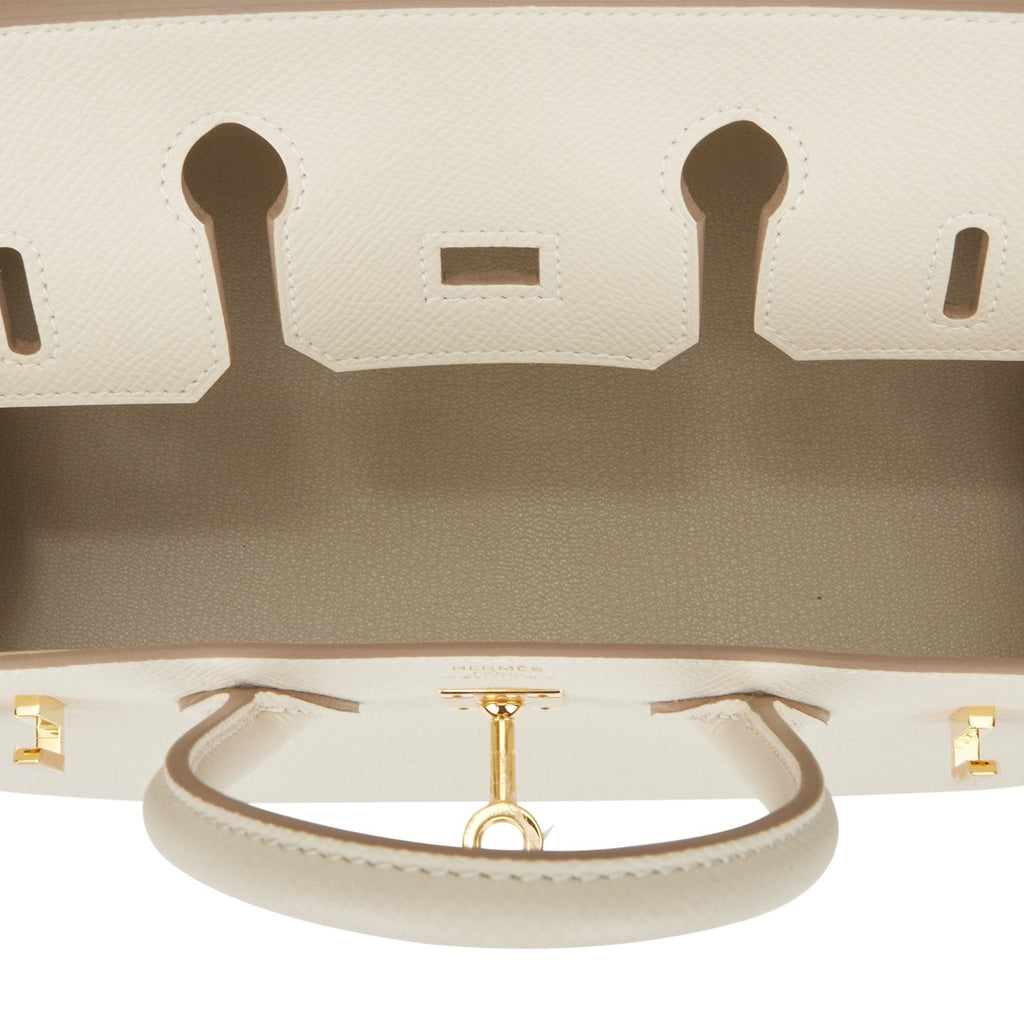 Hermes Birkin Sellier 25 Craie Epsom Gold Hardware – Madison