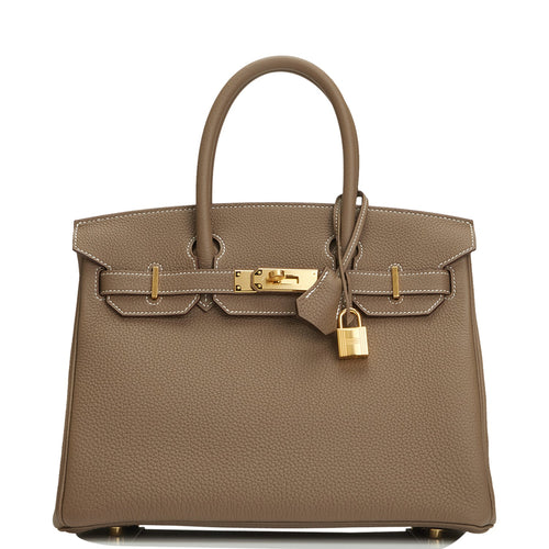 Hermes Birkin 30 Etoupe Togo Gold Hardware