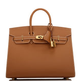 Hermes Birkin Sellier 25 Gold Epsom Gold Hardware