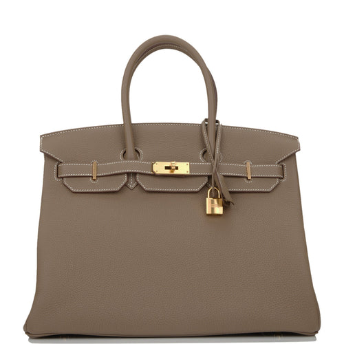 Hermes Birkin 35 Etoupe Togo Gold Hardware
