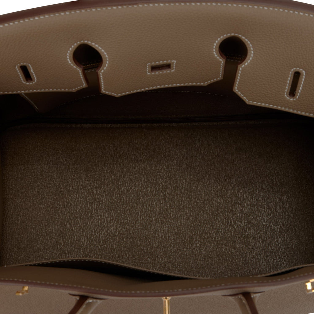 Hermes Birkin 35 Bag Etoupe Gold Hardware Togo Leather Neutral Taupe –  Mightychic