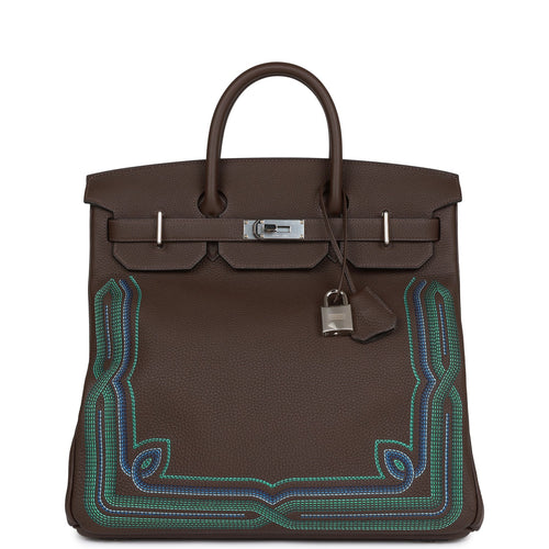 Hermes Birkin 35 Fauve Barenia Faubourg Bag Palladium Limited Edition